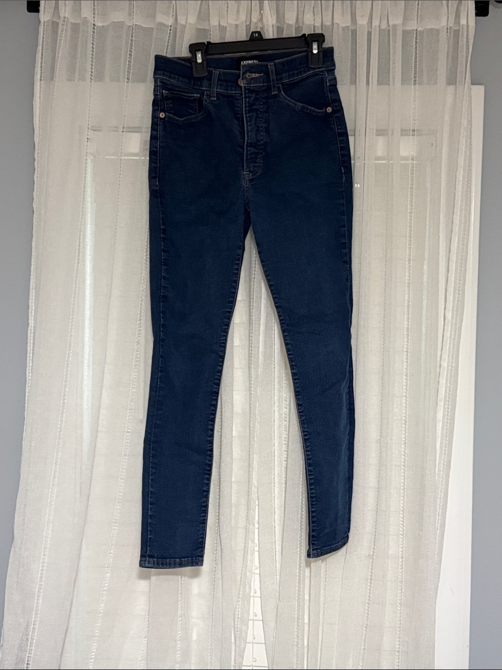 Express Dark Indigo Skinny Jeans for Women